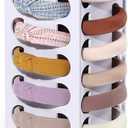 AOFLLU Headband Holder Organizer for Girls, Rotating Headband Storage for Women,White Hairband Display Stand, Hair Hoop Rack Holder for Vanity,Dresser,or Bathroom Decor