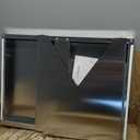 Stainless Steel Microwave Shelf, 15"x20" 180 lb Heavy Duty Metal Appliance Wall Mount Floating Shelving, Commercial Microwave Rack for Kitchen, Restaurant and Hotel