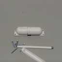 Door Closer Automatic Safety Spring Door Closer  Easy to Install to Convert Hinged Doors to Self-Closing White