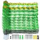 Electric Fence Netting - 47.2" H x 164' L, Portable Movable Livestock Nets Mesh for Lambs, Dogs, Deer, Larger Animals Electric Fencing for Backyards, Homesteaders, Farms Ranches, and Gardens