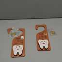 WALLFID 2-Piece Tooth Fairy Set with 2 Tooth Fairy Coins,Tooth Fairy Door Hanger with Tooth Holder & Gift Compartment,Perfect for Celebrating Lost Teeth