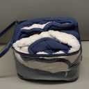 Serta Reversible Fleece to Sherpa Electric Blanket, Fast Heating, Auto Shut Off Timer, Multi Heat Setting, ETL Certified, Machine Washable, Blue King 90"x 100"