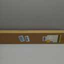 UNISHADES No Drill Blinds for Windows 1" Vinyl L-Shaped Slats Cordless Mini Blinds for Home, for Window Size 30" W 64" H White