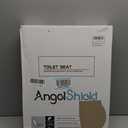 Angel Shield Elongated Wood Toilet Seat with Quiet Close,Easy Clean,Quick-Release Hinges(Elongated,Dark Walnut)