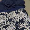 Hanna Nikole Tankini Swimsuits for Women, Textured Modest Swimsuit, Blouson Tankini with Sports Bra and Boyshorts (Blue, S)