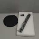 Countertop Paper Towel Holder, Premium Stainless Steel Kitchen Roll Holder with Double Ratchet Mechanism - Decorative for Kitchen, Bathroom, Farmhouse (Matte Black)