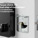 Front Door Lock Set, WiFi Keyless Entry Door Lock Deadbolt with Handle Set, Lever Handle, Same Key