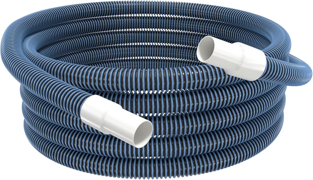 Pool Vacuum Hose With Swivel Cuff 1-1/4" Diameter 36FT Flexible Heavy Duty Pool Vacuum Cleaning Hose Perfect for Above&In Ground Swimming Pool