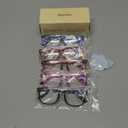 CCVOO Reading Glasses for Women/Men, Eyeglasses, Blue Light Readers for Women/Men, Computer Eye Glasses, Cheaters (B2 Mix), Magnification Strength: 0.5 x