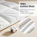 Goose Feather Comforter Twin Size, 100% Cotton Duvet Insert All Season, Bed Comforter Quilted Hotel Luxury Fluffy with 8 Corner Tabs & Baffle Box Design, 68 x 90 Inch, Machine Washable, White