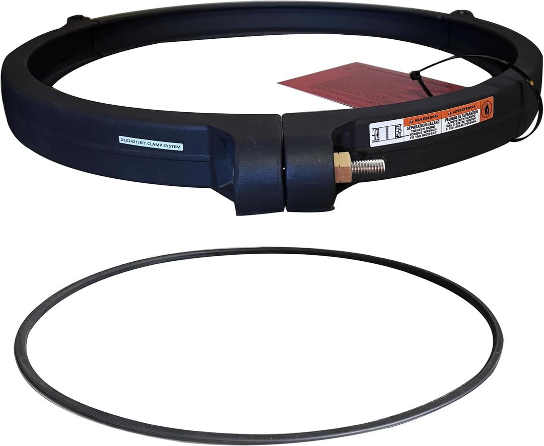 2026 New Upgraded DEX2421JKIT Tension Control Clamp,Cartridge Filter Clamp with Tank Seal Compatible with Hayward Swim-Clear and Hayward Pro-Grid Filters