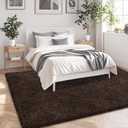 5x7 Brown Area Rugs for Living Room, Fluffy Shag Rug for Bedroom Nursery, Ultra Soft Comfy, Fuzzy Shaggy Plush Carpet for Kids Boys Girls Teen Dorm Indoor Home Decor, Upgrade Non-Slip