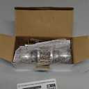 BESTTEN Keyed Entry Door Knob with Lock, Interior and Exterior Door Lock, Standard Ball, Satin Nickel