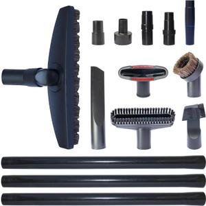 Universal Vacuum Attachments Hardfloor Brush and Replacement Accessories for Vacuum Cleaners - Horsehair Hardwood Floor Attachments and Vacuum Hose Adapter Kit - Vacuum Attachments for Car Detailing