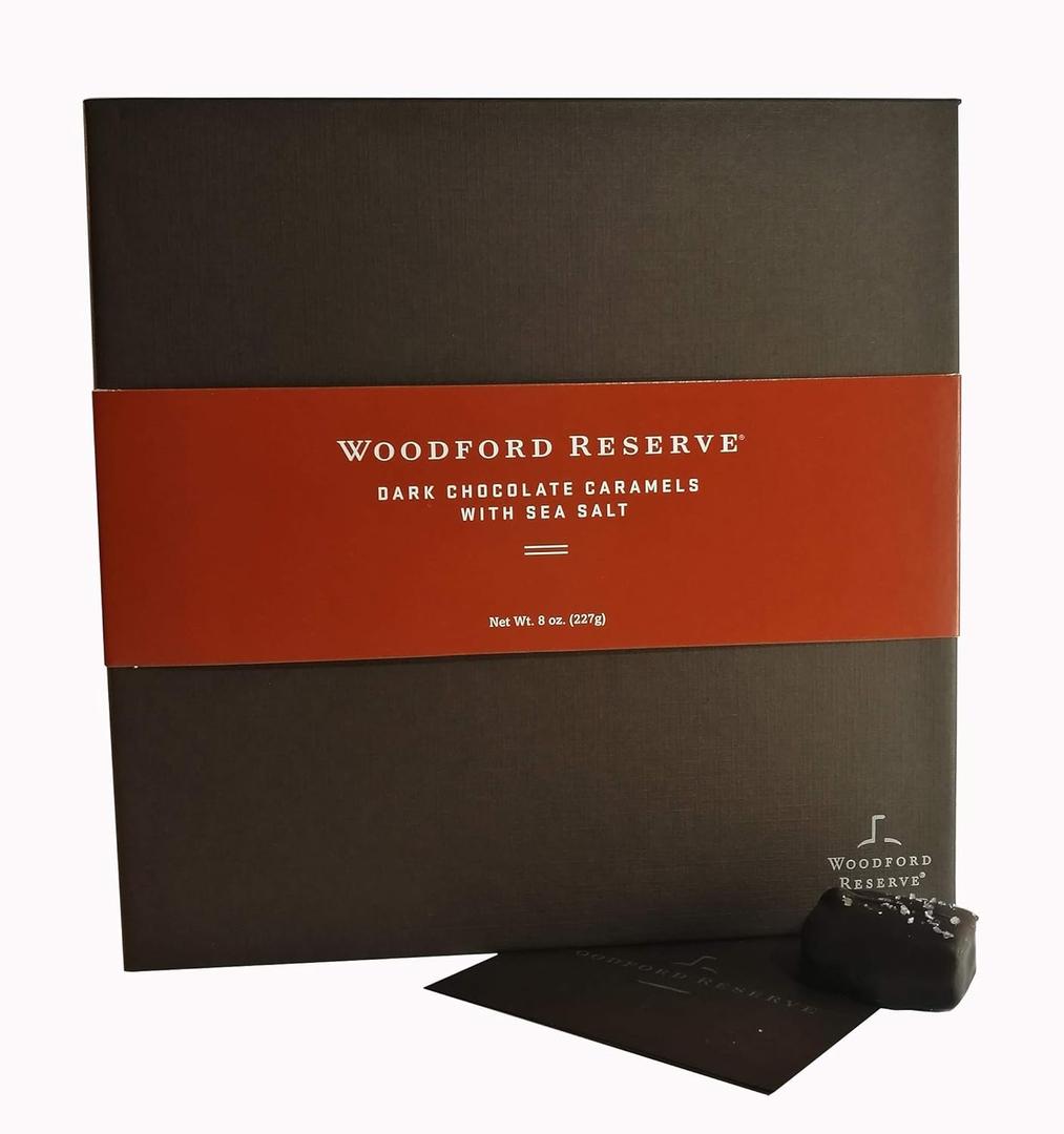 Woodford Reserve Dark Chocolate Caramels with Sea Salt, 8 oz. Box (EXP 06/05/26)