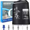 Universal XXL Blood Pressure Replacement Cuff - 9"-24" Wide-Range Fan-shaped Design, Better Fit for Big Large Arms, 6 Sizes of Connectors Compatible with Omron and Other Brands BP Monitors (Cuff Only)