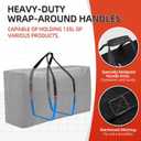 Extra Large travel duffel bag with Strong Handles, Waterproof duffel bag, Durable Zippers, Extra Large Storage Totes for Space Saving and Moving Supplies