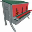 Metal Front/Rear Roll Away Nesting Box, 34", Engineered Multi-Setup Design, 33.5"L x 17.59"W x 20"H