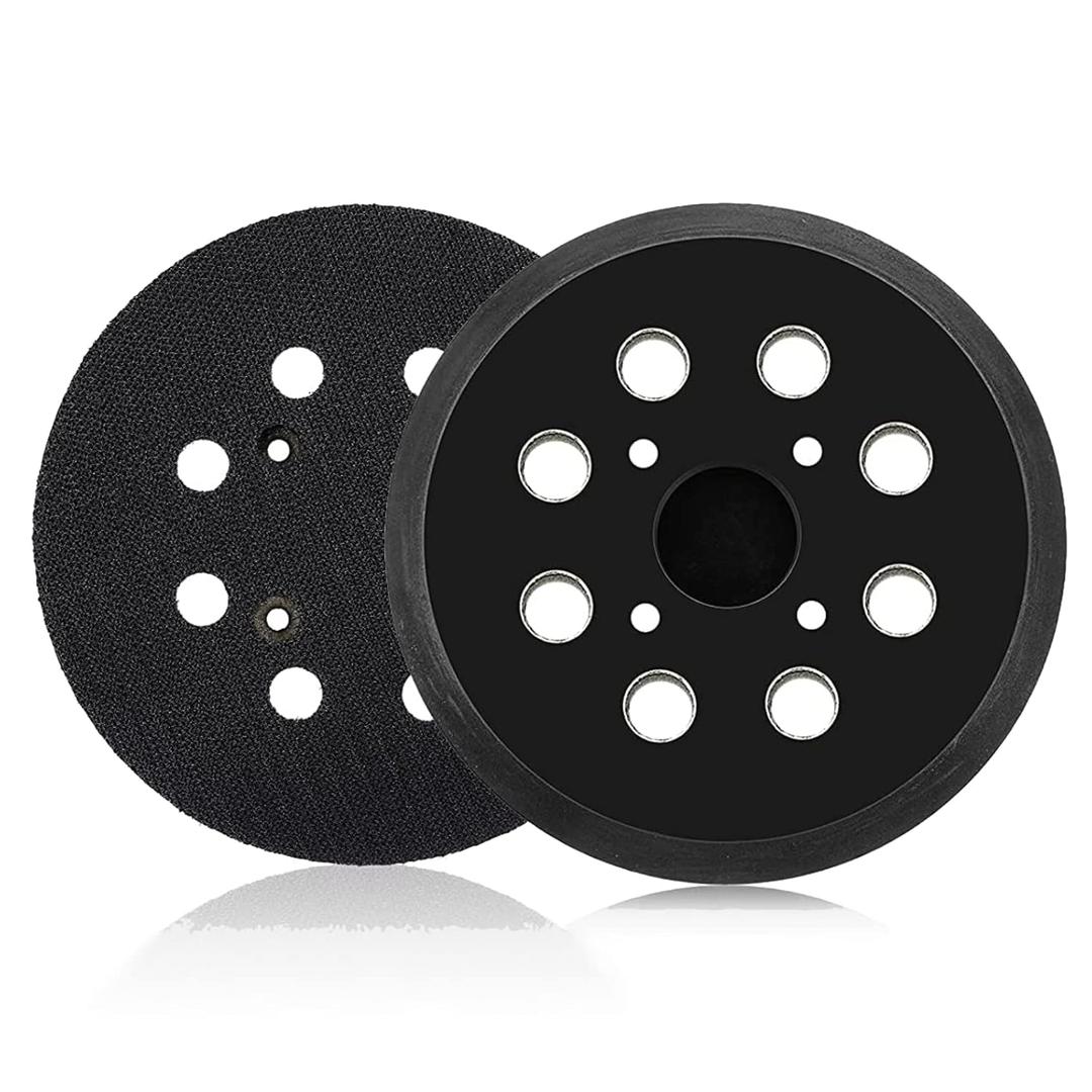 2 Pack 5 Inch 8 Hole Hook and Loop Orbital Sander Replacement Pad for Ryobi #300527002 975241002 974484001, Sanding Pad for Ryobi RS290 RS280 RS280VS RS281 RS281VS P410 P411 Random Orbit Sanders