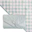 Tiny Twinkle Waterproof Picnic Blanket | 5'x7' 100% Recycled Polyester, Sandproof, Foldable & Portable for Beach, Camping, Travel, Sage Checkers