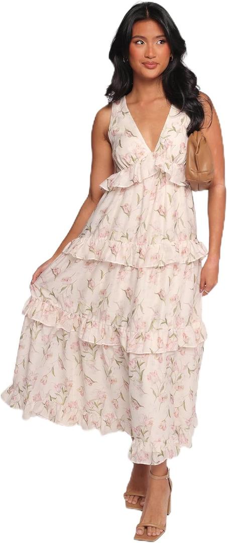 Willis Maxi Dress - Pink Floral XL