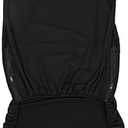 Removable Elastic Stretchable Fabric Chair Seat Cover Protector, Office Computer Chair Cover, Polyester Material with High Resilience and Design, Perfect Fit for Most Office (Black)