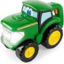 TOMY John Deere Johnny Tractor Toy Flashlight - 2-in-1 Kids Flashlight and Toy Tractor with Free Rolling Wheels - Officially Licensed John Deere Toys- Ages 18 Months and Up