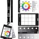 Grey Scale Value Finder, Color Wheel, Artists View Catcher Finder Viewfinder on Lanyard with Measuring Tape Tools for Artists Drawing