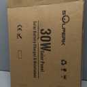 SOLPERK Solar Panel Kit 30W 24V, Intelligent Waterproof 10A PWM Controller, Home Outdoor Solar Battery Charger for RV Car Boat Marine Tractor Camping, 24 Volt Batteries Solar Panel Charger (30W 24V)