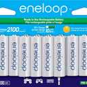 2 x Eneloop Panasonic BK-3MCCA16FA AA 2100 Cycle Ni-MH Pre-Charged Rechargeable Batteries, 16-Battery Pack