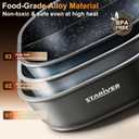 Stariver 6L Electric Hot Pot with Divider, 1300W, Dual-Flavor Pot for Two Broths, 5-Temp Control & Non-Stick Coating, Electric Pot for Shabu Shabu, Fondue, Perfect for Family Gatherings & Parties (Grey)