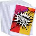 20PCS Comic Book Toploader, Premium PVC Hard Sleeves for Current/Silver Age Comics, 7.6x11 Inch Crystal Clear Protection, for Display & Storage Holder Comic Book Top Loader (20)