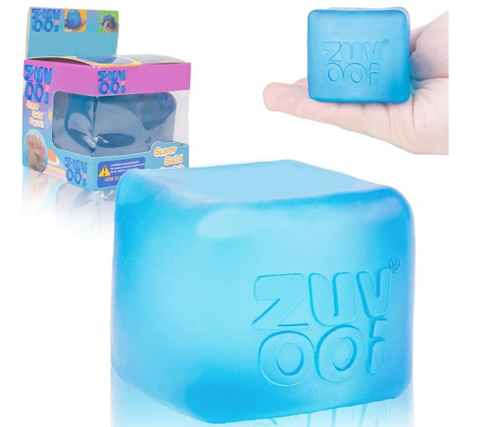 Stress Cube Squishy Stress Balls for Adults Kids Sensory Fidget Toy for Your Best Mellow and Chill  Fidget Ice CubesSquare Shape with Filling in Blue (Blue Cube)