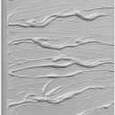 zoinart White Textured Canvas Wall Art, Hand Painted 3D Oil Painting on Canvas, 20 x 20 Inches Abstract Texture Artwork White Wall Decor (BL-061)