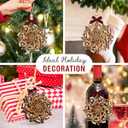 2 x Music Note Christmas Ornament 2025 - Music Gifts for Men and Women, Holiday Musical Gift Ideas for Lovers, Teachers, Musicians, Friends, Family - 2-Layered Wooden Ornaments