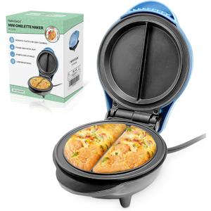 Mini Electric Omelet Maker Non-Stick Frittata Maker Dessert Maker Stainless Steel