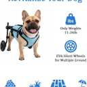 Dog Wheelchair for Back Legs - Adjustable Small Dog Wheelchair with 1.5mm Thickened Frame, Mobility Aid Support Cart for Disabled Hind Legs Rehab, Walking Wheels for Small Dogs
