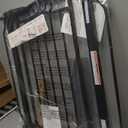 29-34 Inch Baby & Pet Gate - Black Metal, Pressure Mounted, Walk Through Safety Gate for Narrow Stairs & Doorways