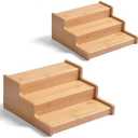 JinDoWin 2 Pack Cabinet Spice Rack Organizer - Enhanced Cabinet Spice Organizer, Practical Spice Rack Organizer for Cabinet and Efficient Cabinet Spice Organizer (2, 9 Inch)