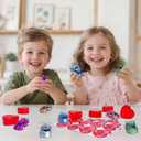 Valentines Day Cards with 24 Pack Pull-Back Racing Car Games Toys Red Heart Prefilled Cars Party Favors for Kids School Students Class Classroom Gifts Prize Exchange Boys Boyfriend Girls