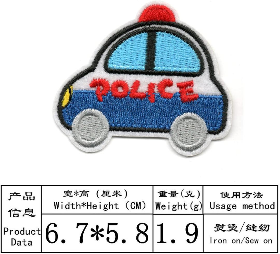 45pcs Random Assorted Styles Embroidered Patches, Bright Vivid Colors, Sew On/Iron On Patch Applique for Clothes, Dress, Hat, Jeans, DIY Accessories