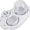 3 in 1 Egg Slicer for Hard Boiled Eggs, Suitable for Strawberry Slicer Grape Cutter, Egg Slicer for Hard Boiled Eggs,Stainless Steel Dicer,For Kitchen Vegetable Cutting Tool - White