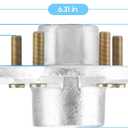 SEHNSUCHT Trailer Wheel Idler Hub Kit, 5-Hole, 4.5" Bolt Idler Hub for 3500lb Trailer Axles, Fit 1-1/16" to 1-3/8" Tapered Shaft, Trailer Wheel Hub(Set-2 Hot Dip Galvanized, Not Fit Straight Shaft)