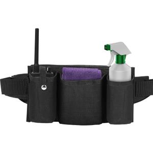 Tool Pouch, Waist Tools Bag Belt, Bottle Holster, Heavy Duty Working Tool Apron for Janitorial, Custodial, Housekeeping, Cleaning (G)