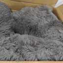 Fluffy Area Rugs for Bedroom 5x7: Shag Rugs for Bedroom - Living Room Area Rug 5x7 Grey Plush Fuzzy Soft Carpet - Teenage Room Dorm Decor Carpets