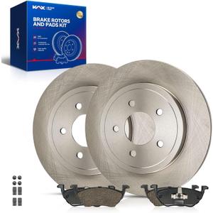 KAX Rear Brake Kit for Ford Escape 2005-2008, Mercury Mariner 2005-2008, Mazda Tribute 2005-2006 2008, 11.88inch Brake Rotors Pads Kit, #54122+D1055 Rear Brakes