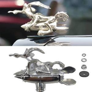 Hood Ornaments for Vehicles Coyote Hood Ornament Made of Alloy for All Types of Cars Hoods Motorcycle Styling, 3.9X1.4X2.4 inches