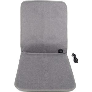 Backrest Heating Seat Cushion, 45 * 45 * 47cm Heated Seat Cushion USB Port Office Chair Heating Pad 3-Speed Temperature Control 3 Power Supply Modes Waterproof and Anti Slip