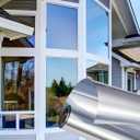 One Way Privacy Window Film - Reflective Window Tint for Home Heat Blocking & UV Protection, See Out Not in Mirror Daytime Privacy Static Clings for House & Glass Doors, 3 Tools, Blue(35.4"x78.7")