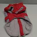 ROZKITCH Dog Winter Coat, Dog Coat for Autumn Winter with Turtleneck, Pet Clothes with Adjustable Waist Strap, Soft Warm Pet Clothing with Reflective Strip for Small Medium Large Dogs Dark Red L